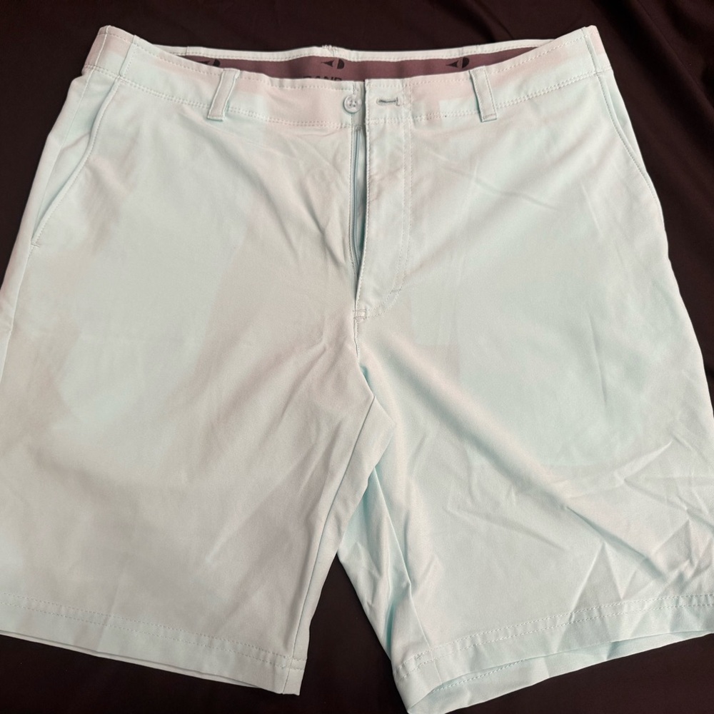 Grand Slam Golf Shorts Men’s 36 Mint Green Performance Stretch 10” Inseam